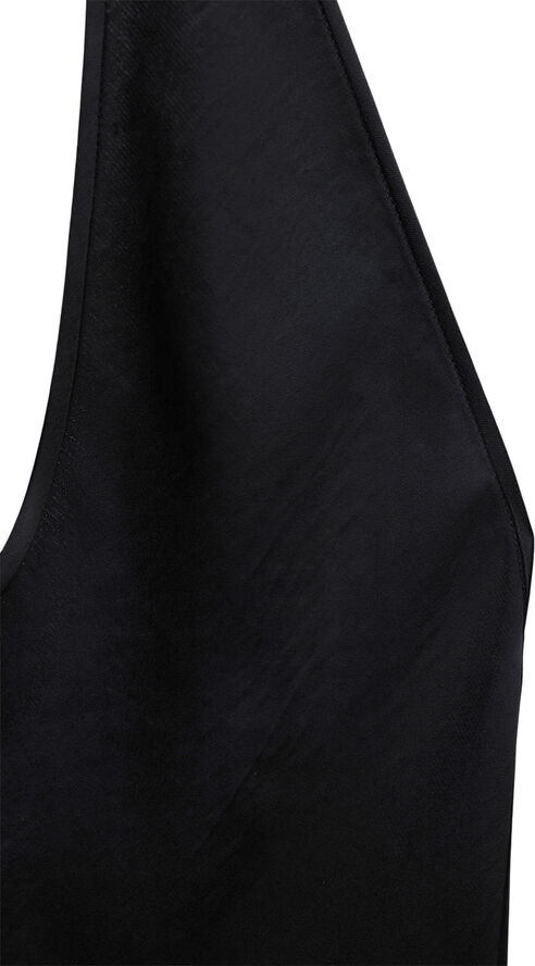 MANGO Open back low-cut dress Black