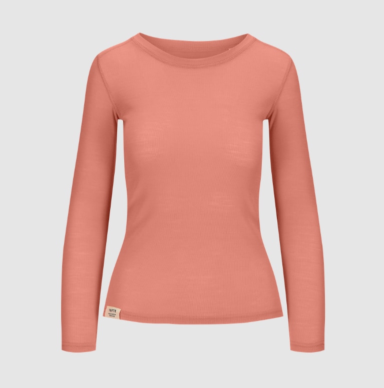 Tufte Womens Frost Long Sleeve<br>Myk trøye i 100% merinoull!