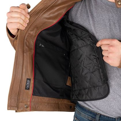 Blouson DXR D63 CE - Beige / Marron