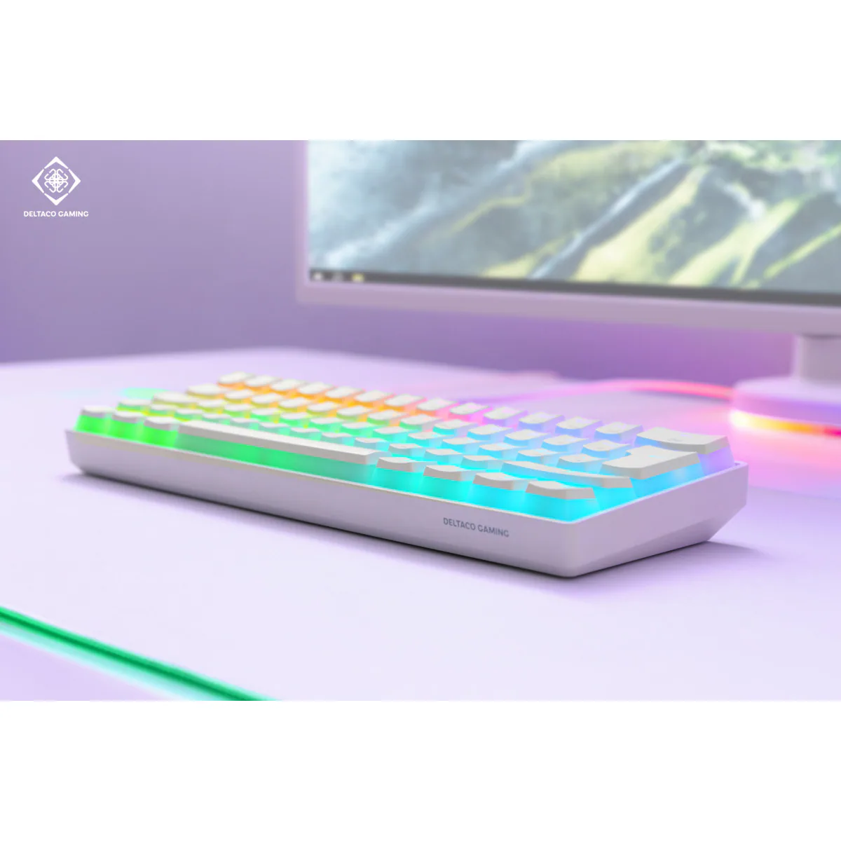 Deltaco WK90 gamingtastatur (hvit)