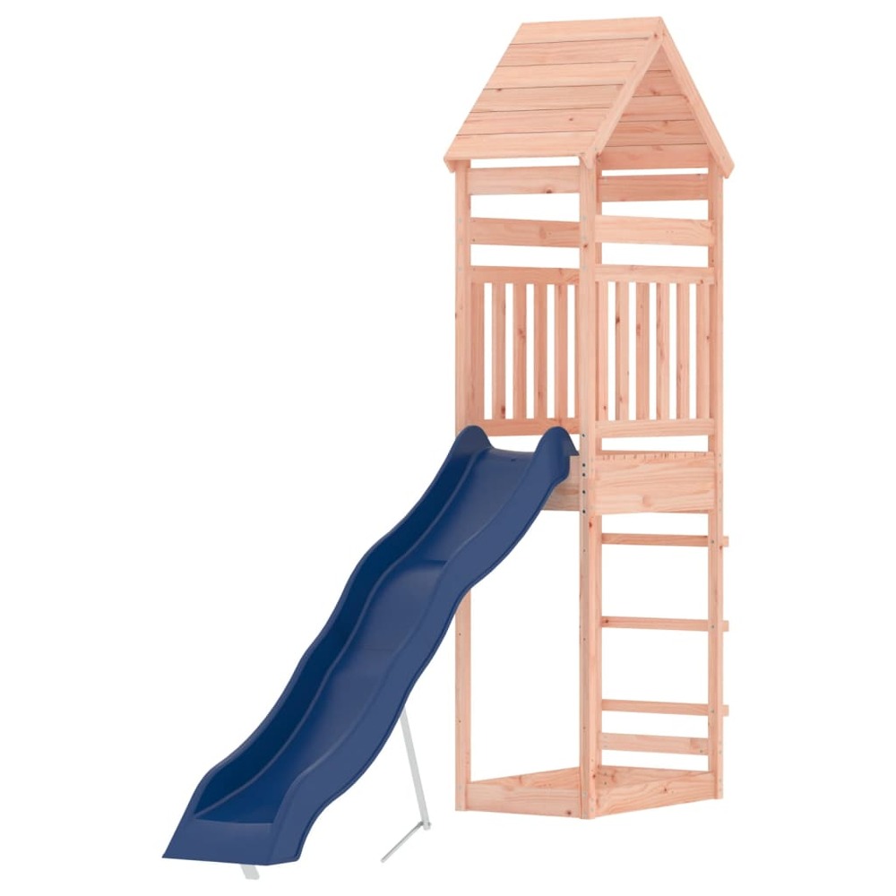 Aire de jeux d'extérieur balançoires toboggan portiques robuste jeux jardin 55 x 292 x 264 cm bois massif de douglas 02_00047