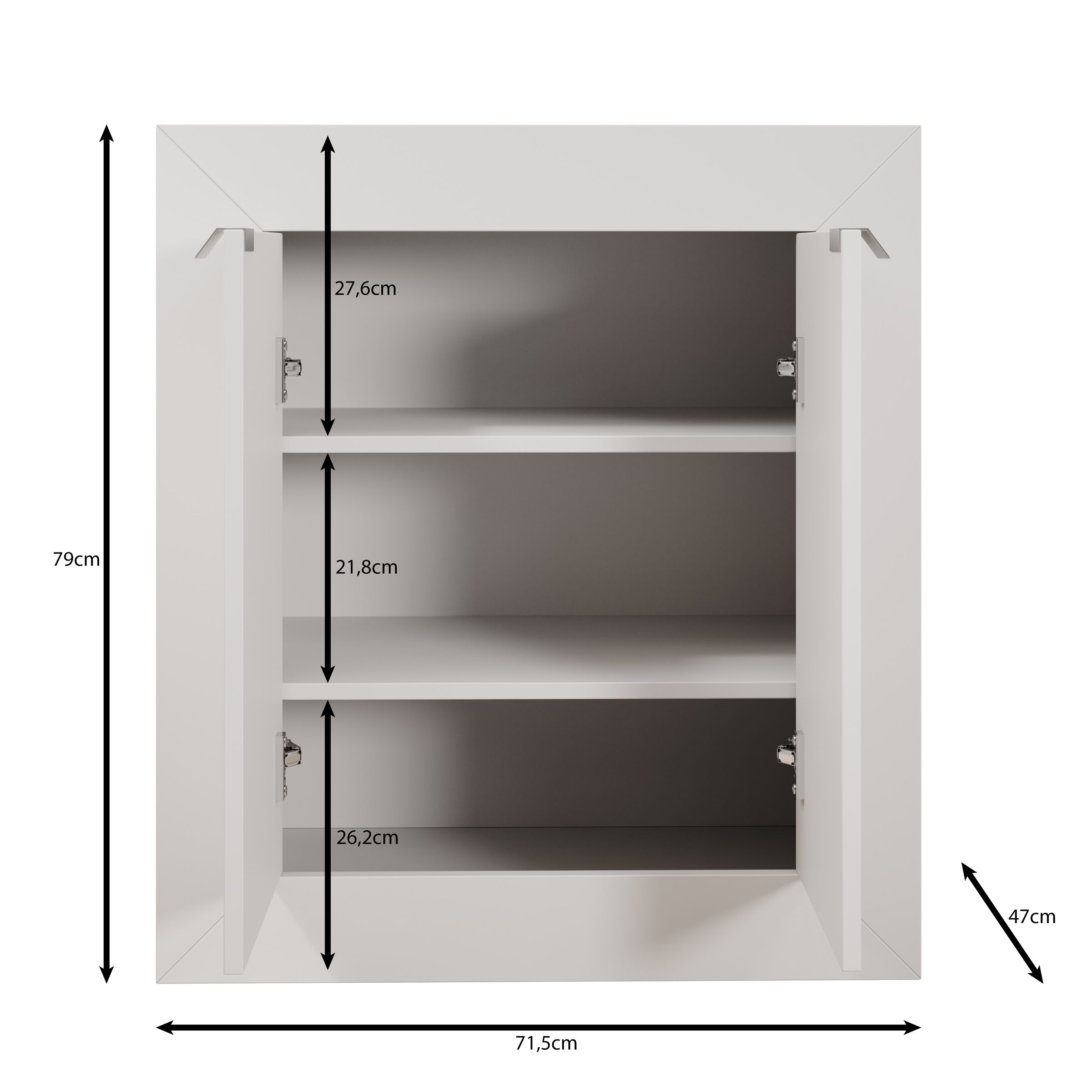 Emino - Bureau - Wit - 72x47x79 cm