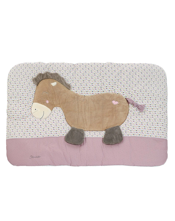 Krabbeldecke PFERD PAULINE (130x95) in lila