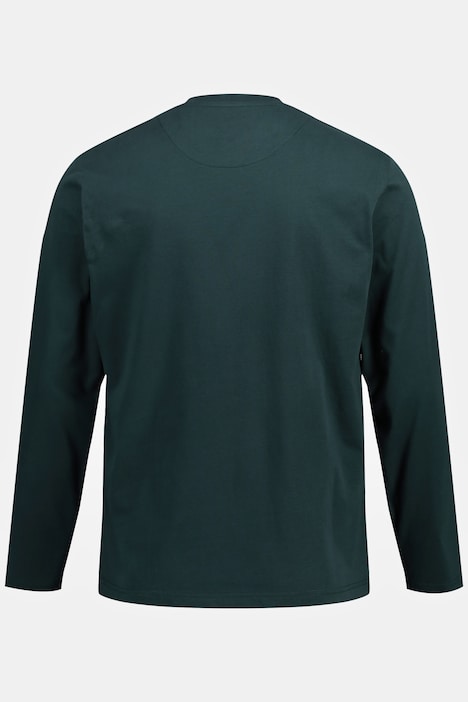 JP 1880 Langarmshirt, Basic, Langarm, V-Ausschnitt, bis 8 XL