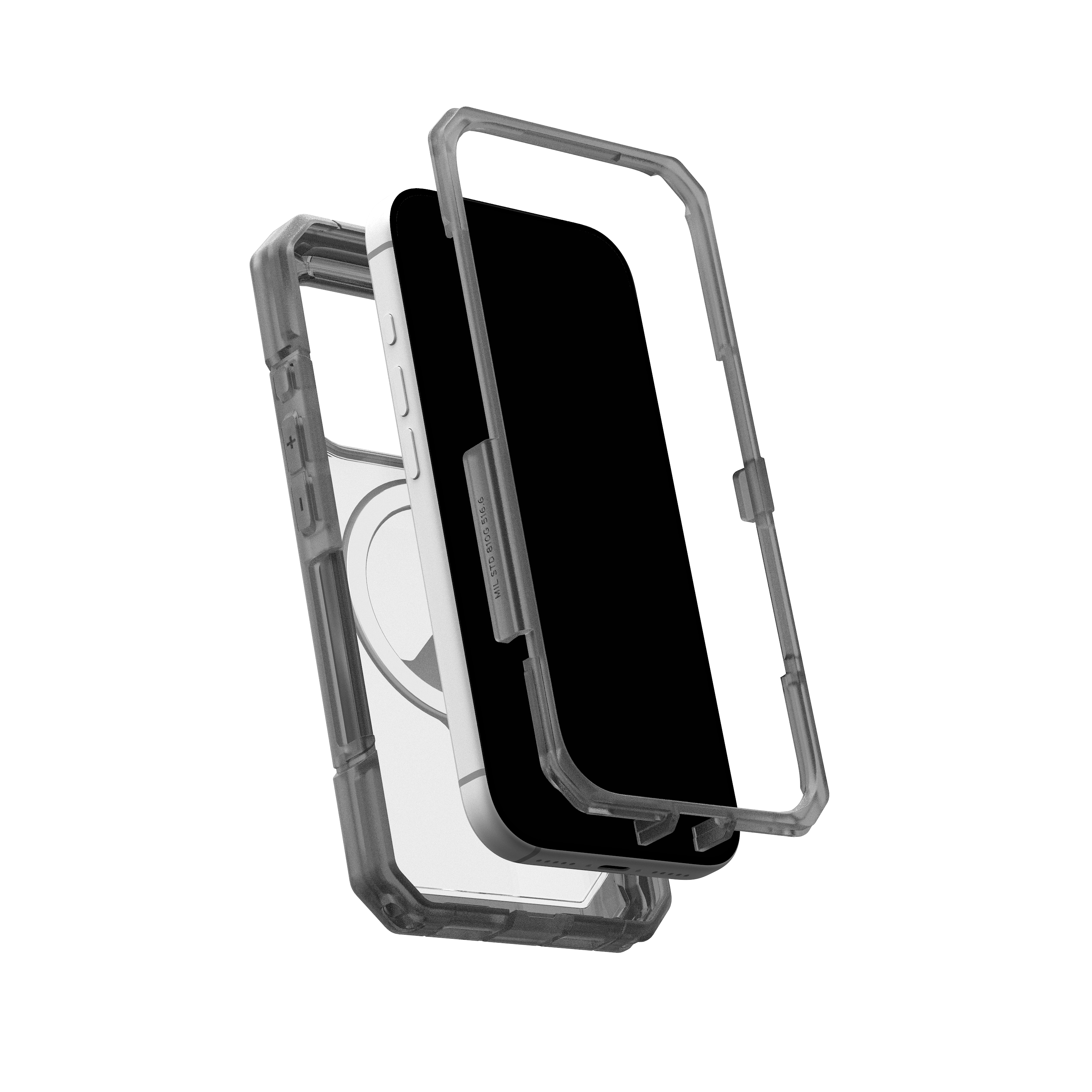 iPhone 17 Pro MagSafe Schutzhülle Trooper (114521114G31) - Ash (Transparent / Schwarz)