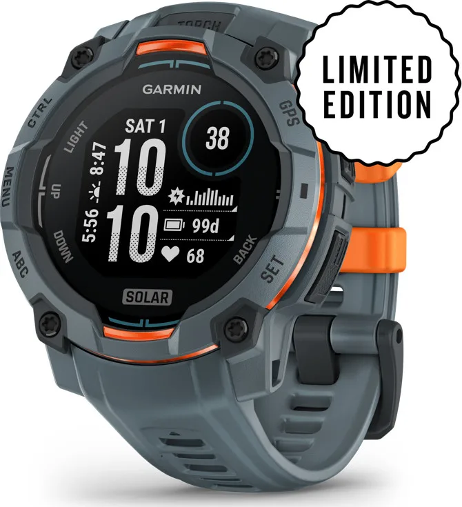 Garmin Instinct 3 Solar, 45mm Twilight Bezel W/Twilight Band