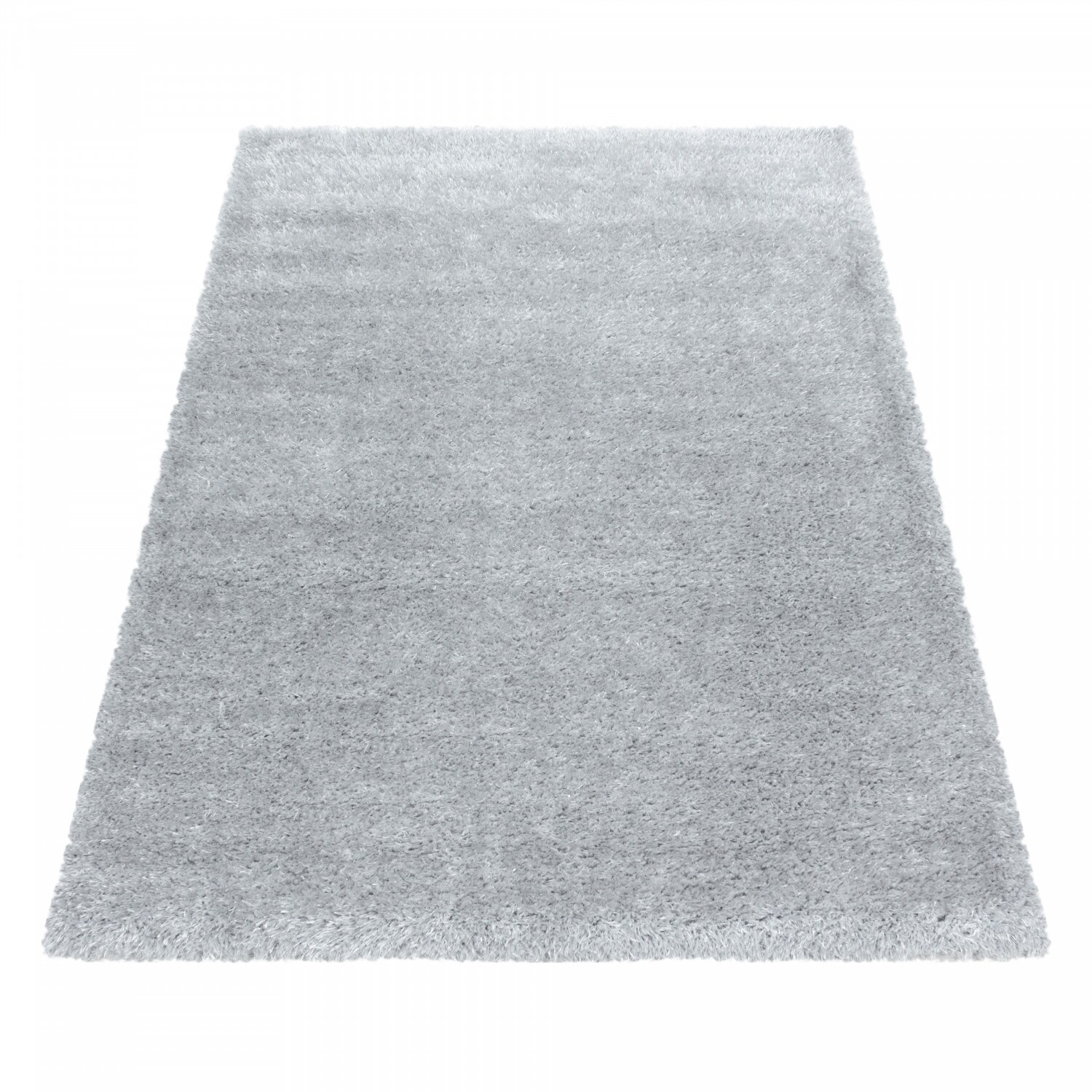 Einfarbig Hochflor Teppich, Flauschiger Langflor Shaggy Teppich, Rechteckig