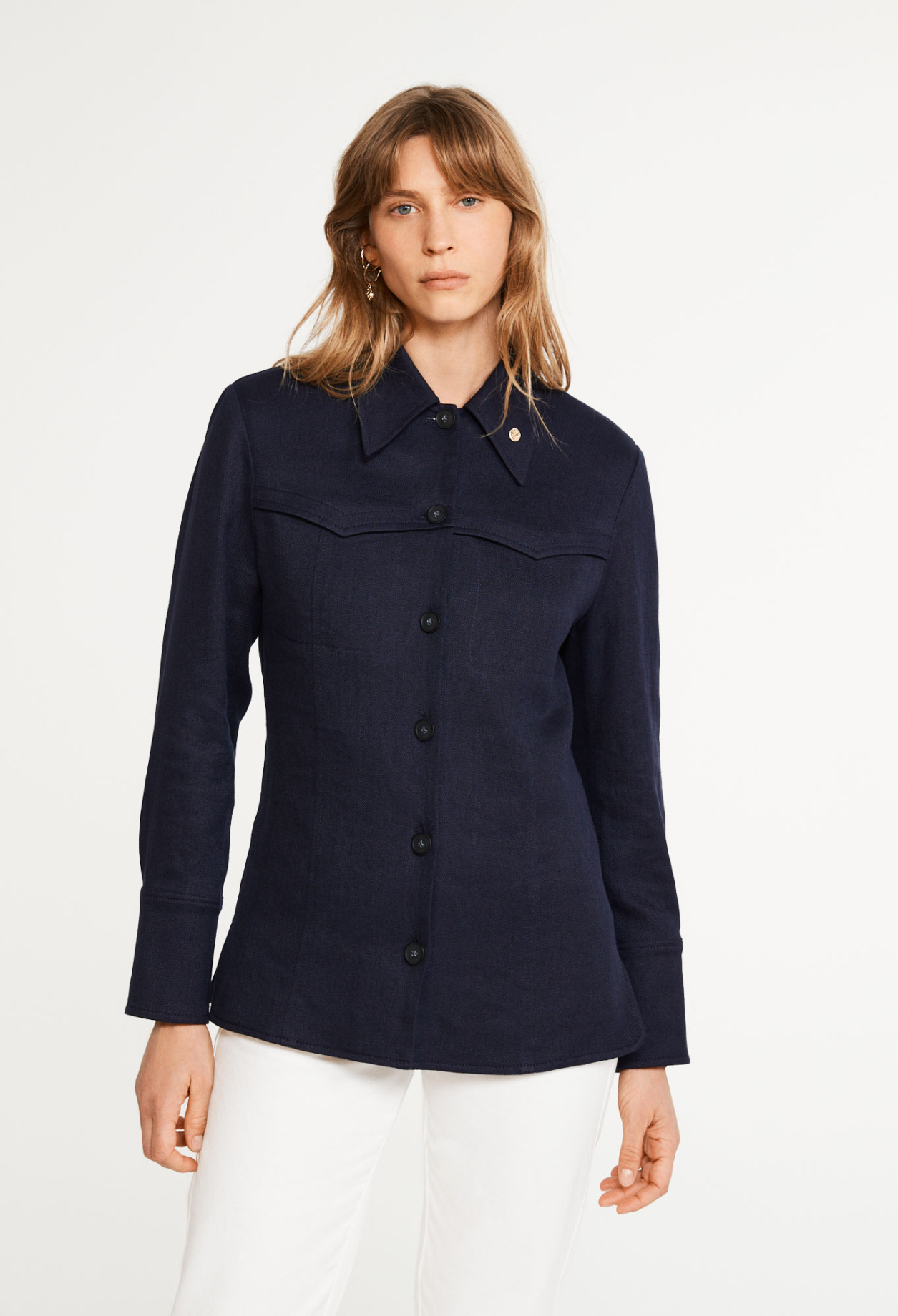 Veste en lin melange