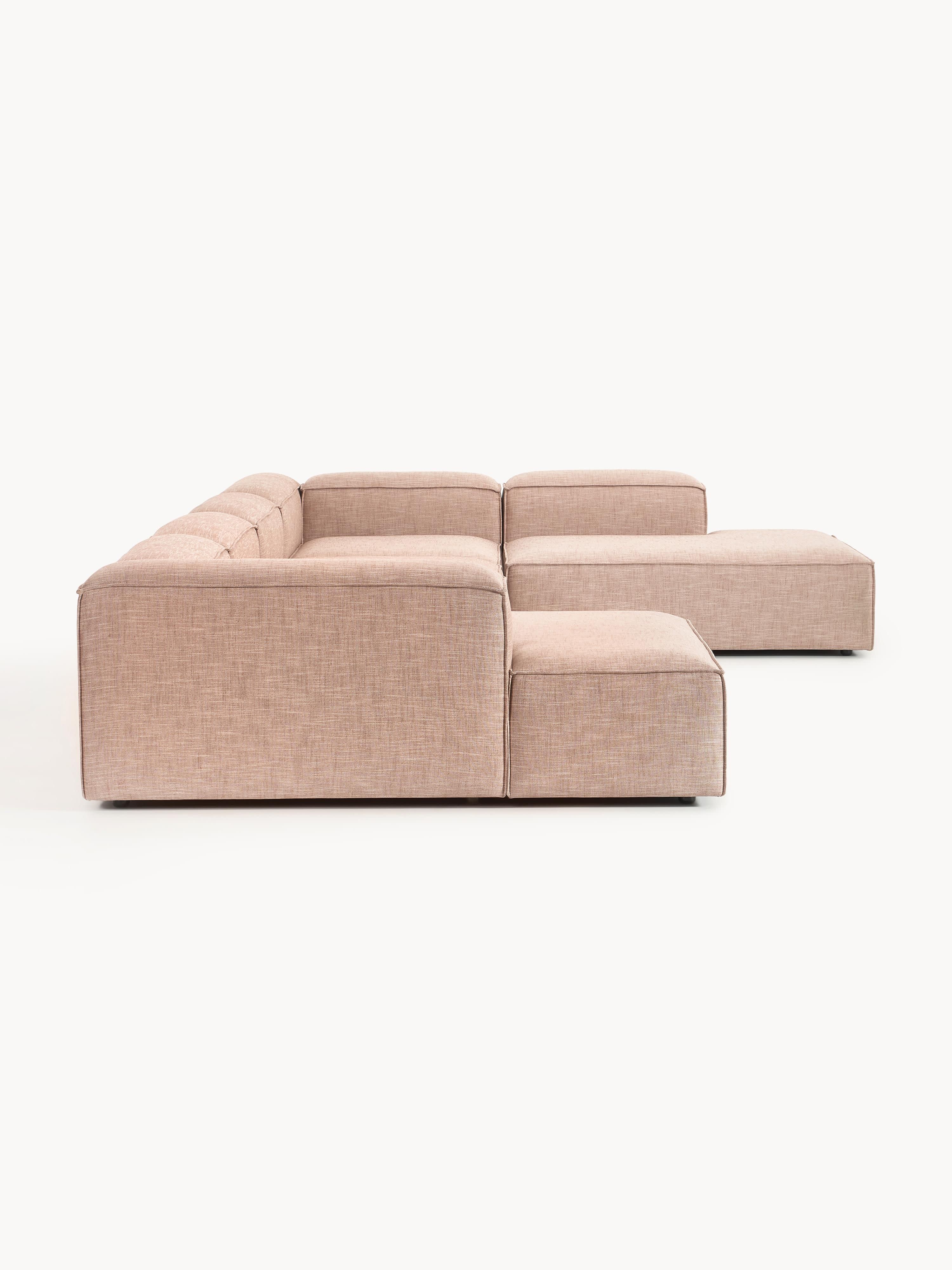 Modulaire U-bank Lennon van linnenmix