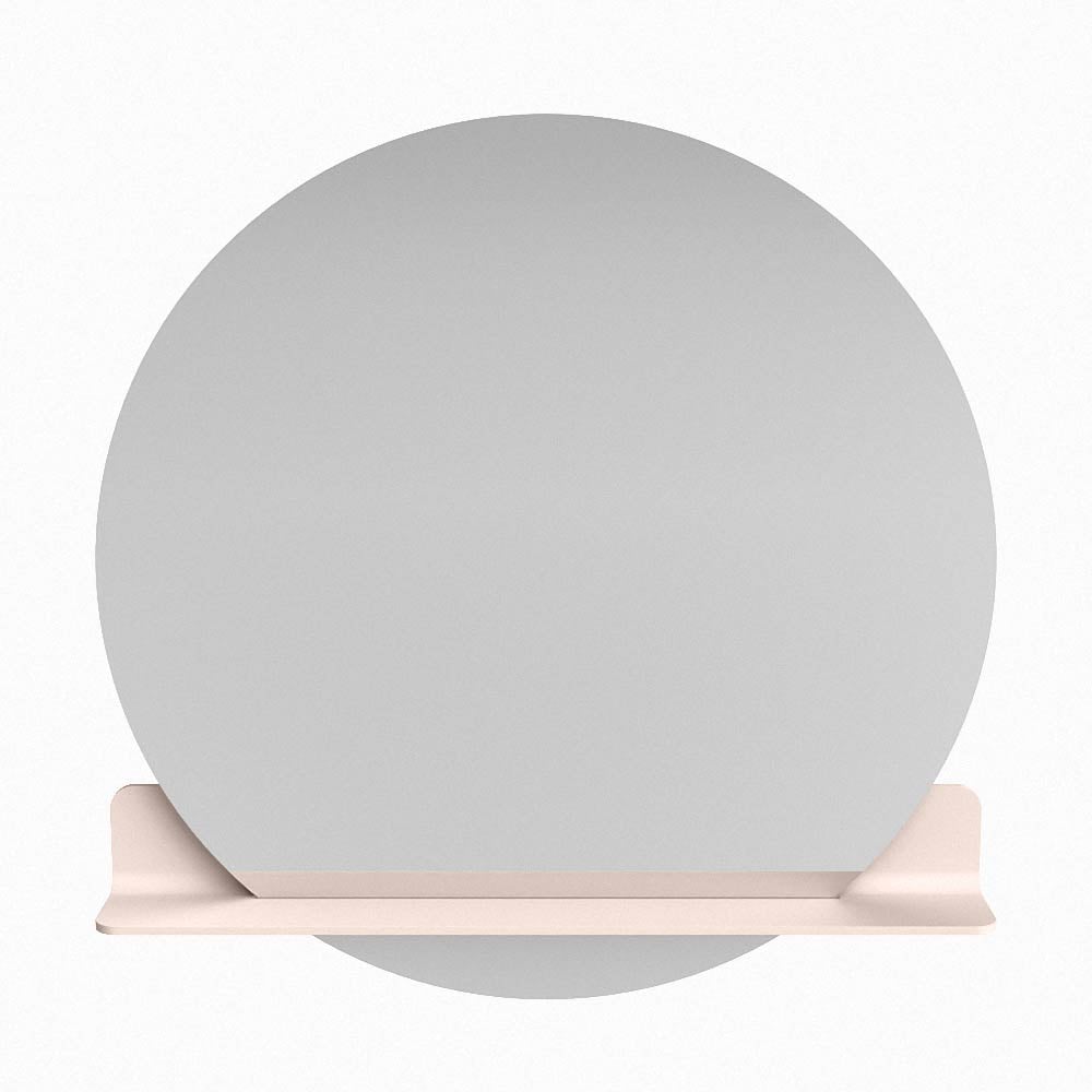 Mondiaz Spot spiegel rond Ø90cm met planchet rosee