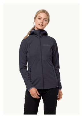Veste Softshell Jack Wolfskin Go Hike Softshell Gris Femme