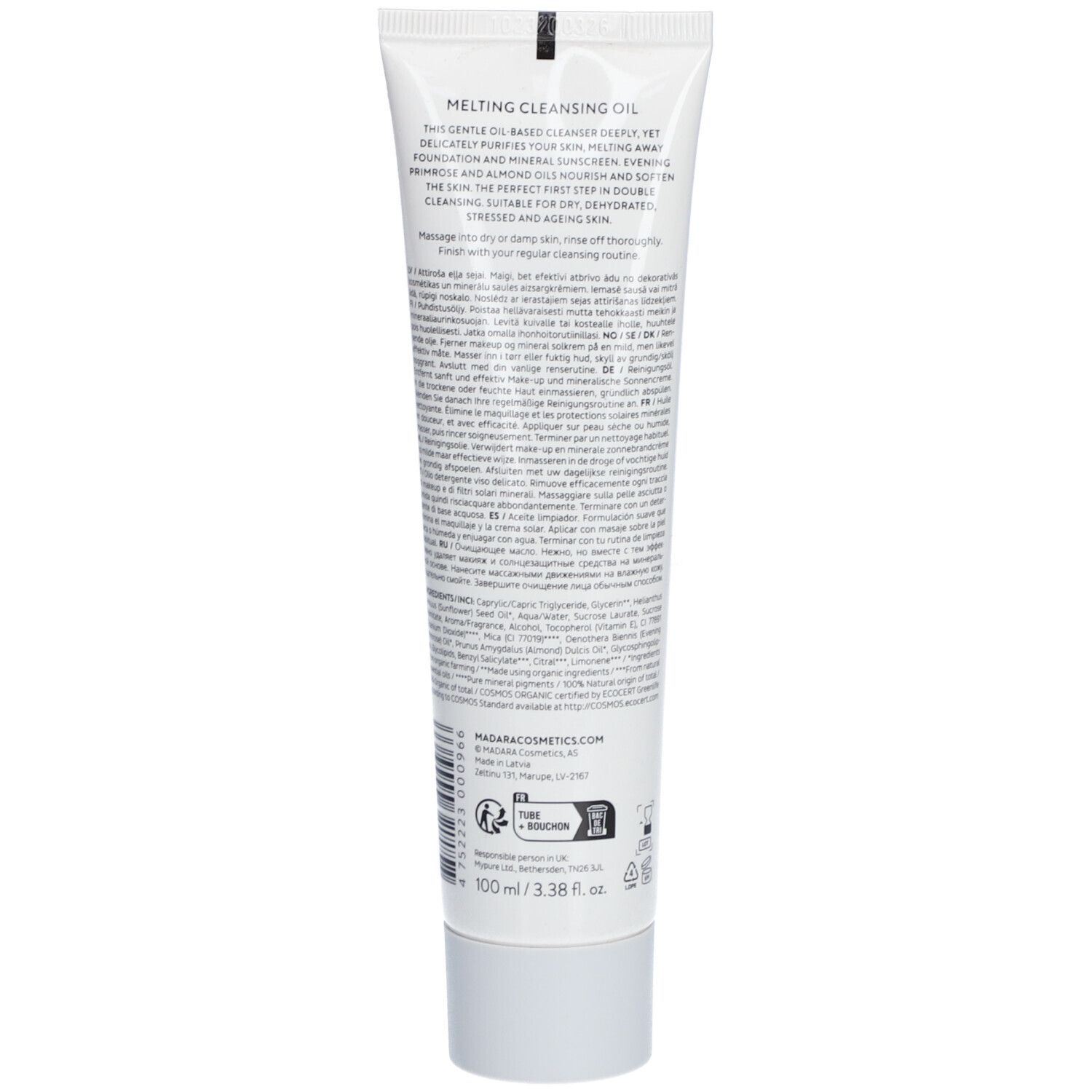 Madara Melting Cleansing Oil, schmelzendes Reinigungsöl 100ml