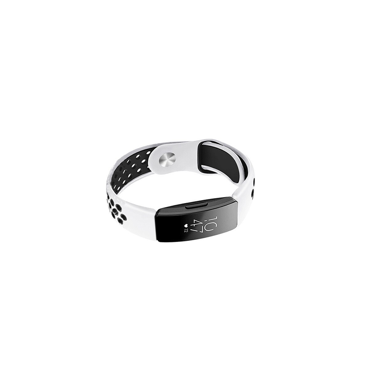 Silikonklokkerem for Fitbit Inspire/Inspire HR/ACE2 Hvit+svart S