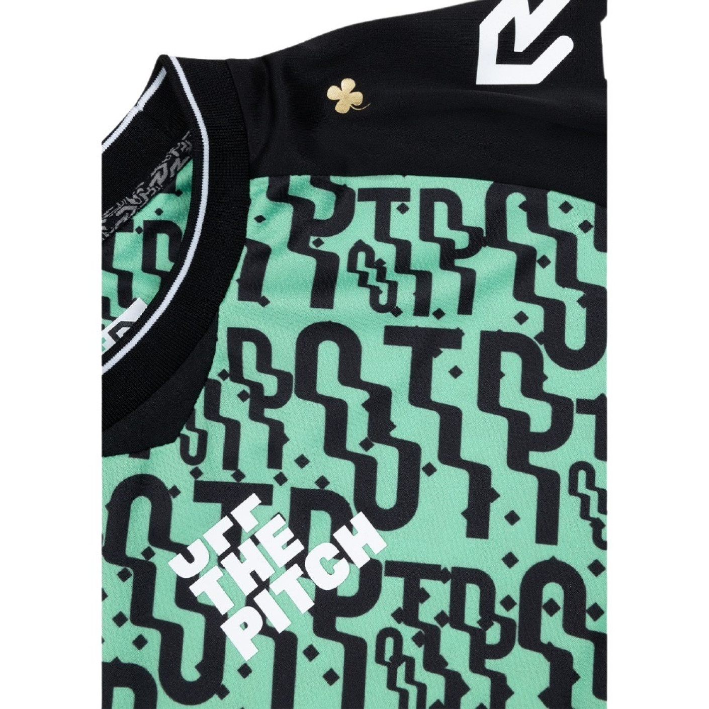 Off The Pitch X Robey Davies Festival T-Shirt Zwart Groen