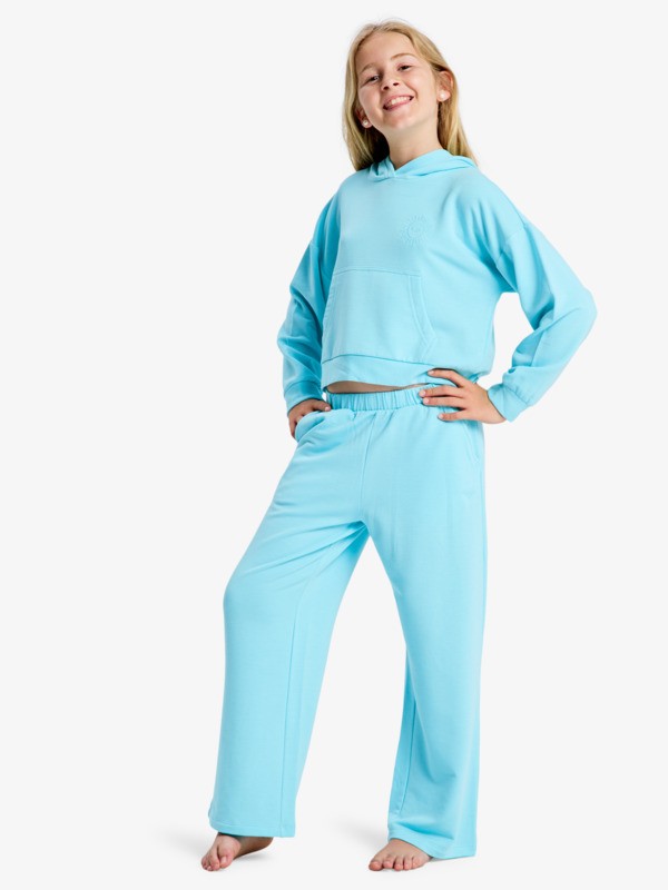 Surfing By Sunlight Pantalon de jogging Bleu Fille 4-16