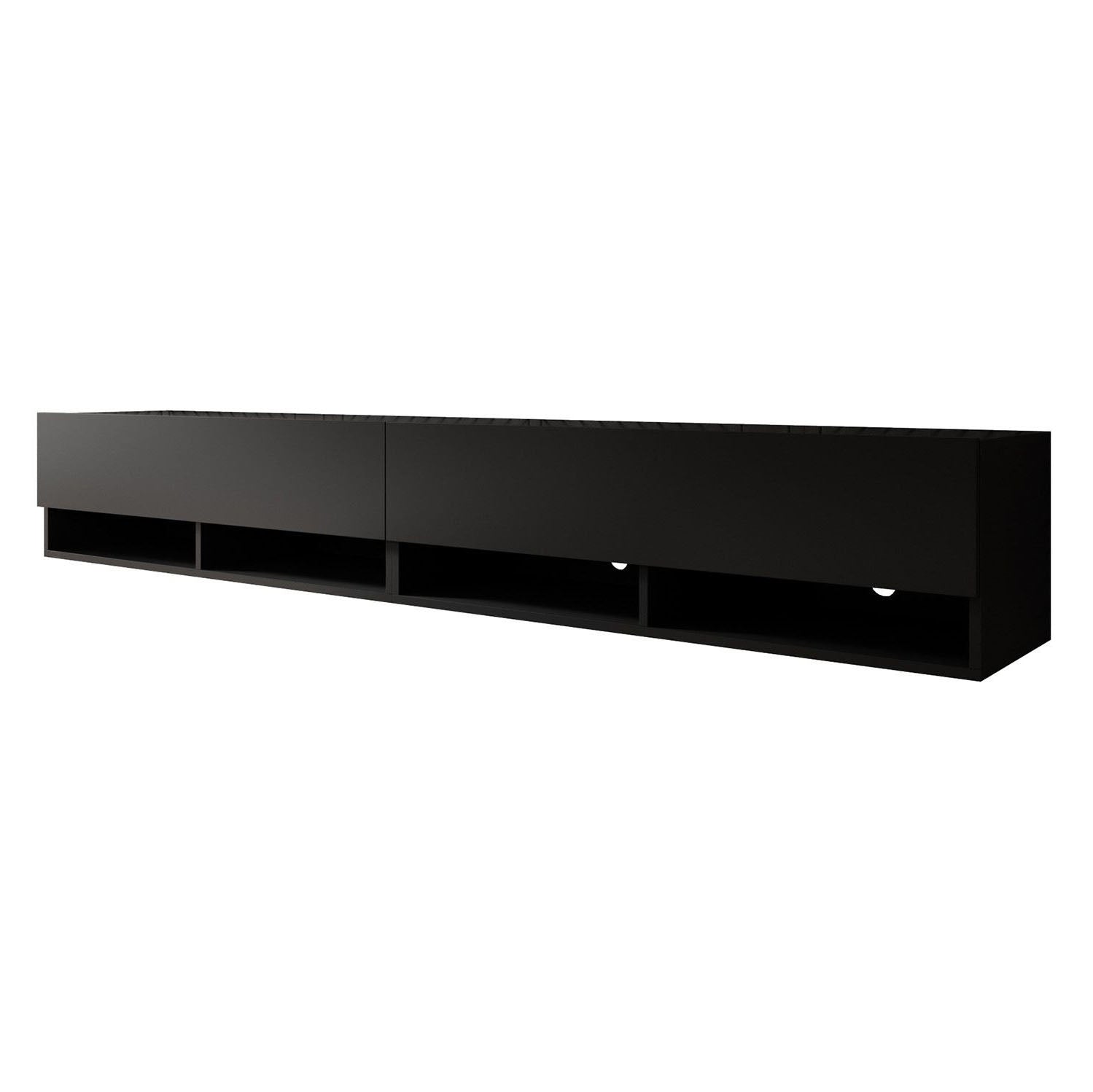 Asino - TV-Meubel - Mat zwart - 200 cm