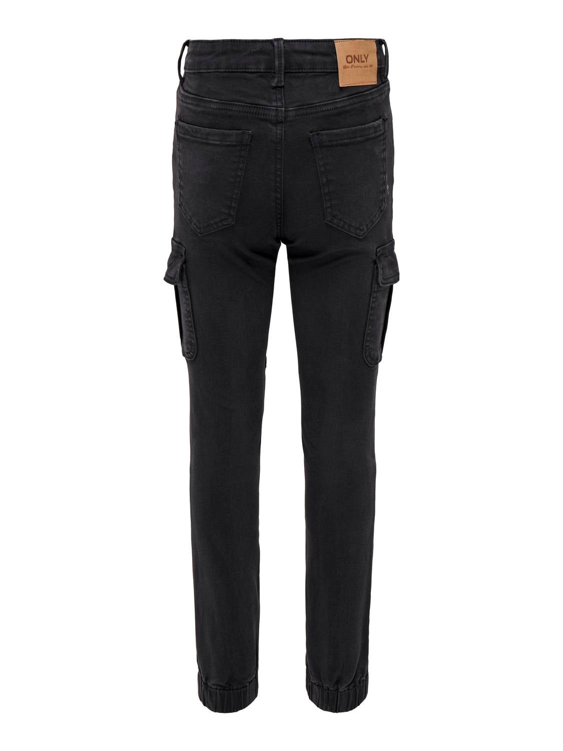 KOGMISSOURI Mittlere Taille Slim Fit Cargo-Hose Black