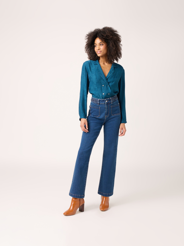 Chemise croise double boutonnage