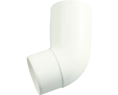 Marley afvoerbocht, kunststof, rond, 67 graden, verkeerswit RAL 9016, nominale breedte 75 mm