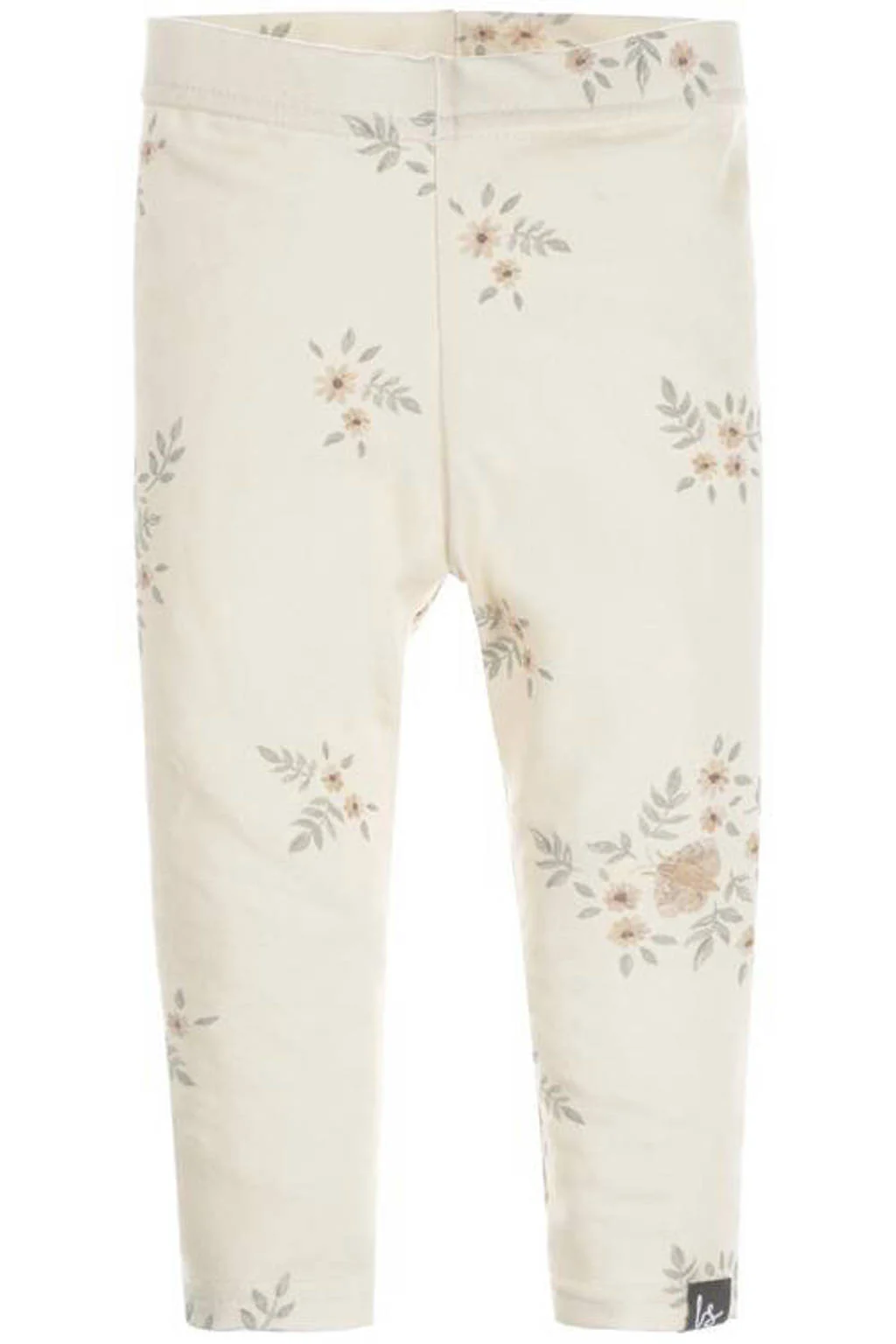 Babystyling baby gebloemde regular fit broek ecru/beige