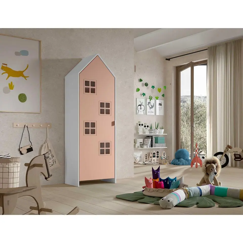 Kledingkast Casami Bruges - 58x37x172 cm - Roze