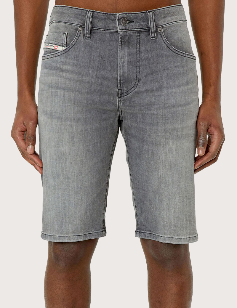DIESEL SHORT HOMME JEAN SLIM GRIS