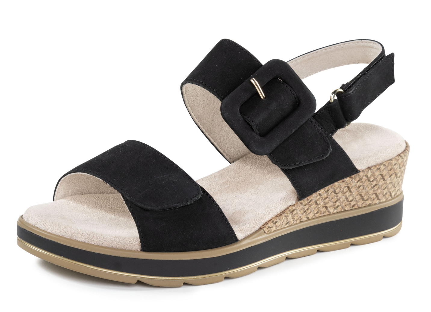 ELENA EDEN Sandalette aus feinem Nubukleder
