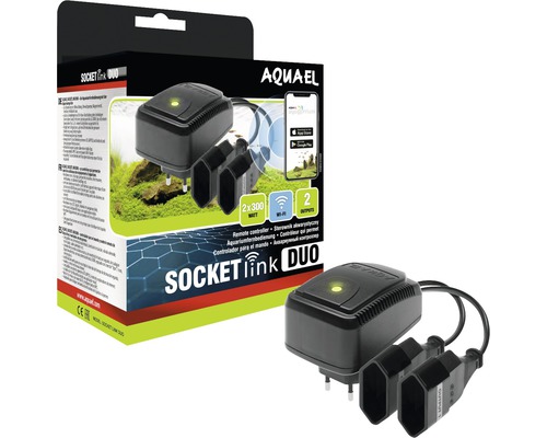 AQUAEL Socket Link Duo elektronische, tweekanaals timer
