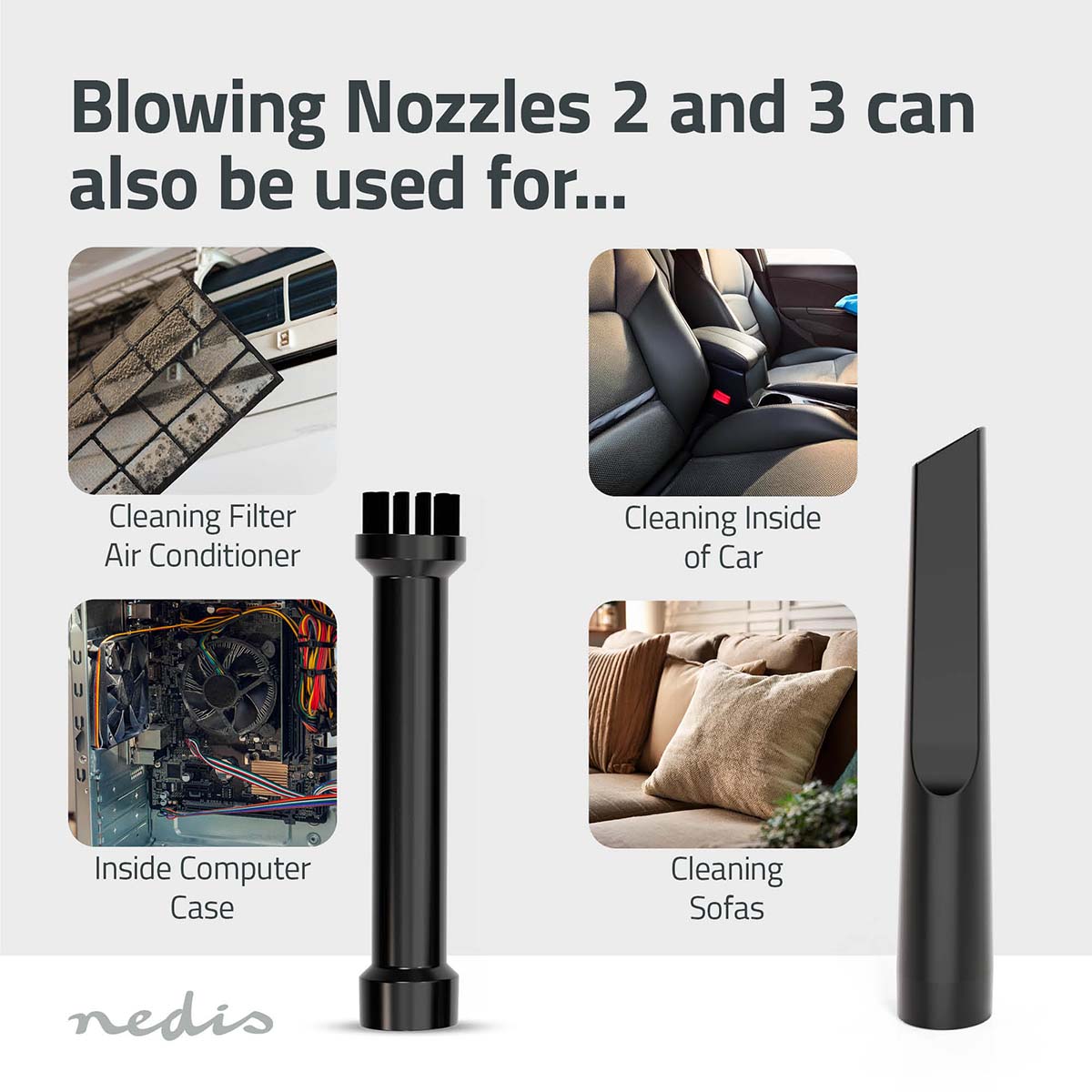 Nedis VCHHR100BK handstofzuiger