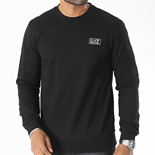 Sweat Crewneck A Bandes 6RPM12-PJ05Z Noir