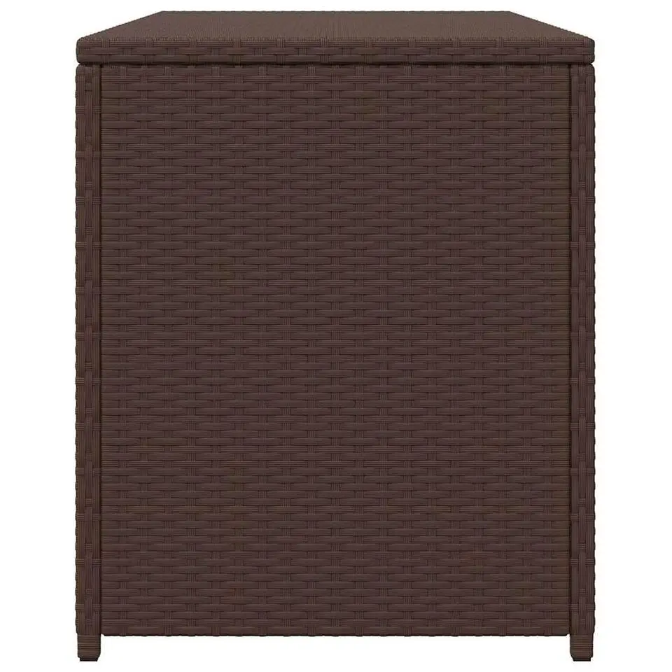 vidaXL - Opbergkist - Bruin - Poly rattan