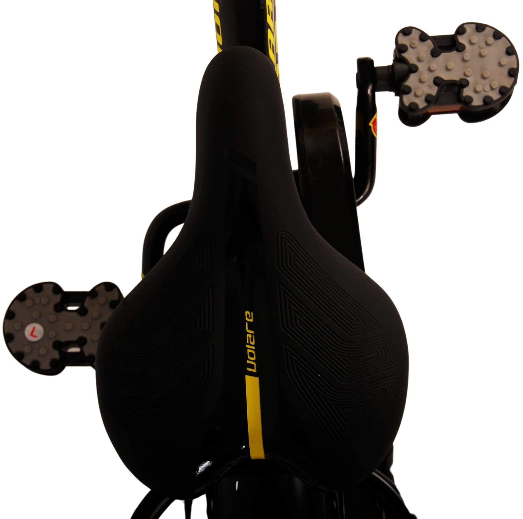 TPFSports Thombike Kinderfahrrad - Jungen - 12 Zoll - Rücktritt + Handbremse - Schwarz/Gelb