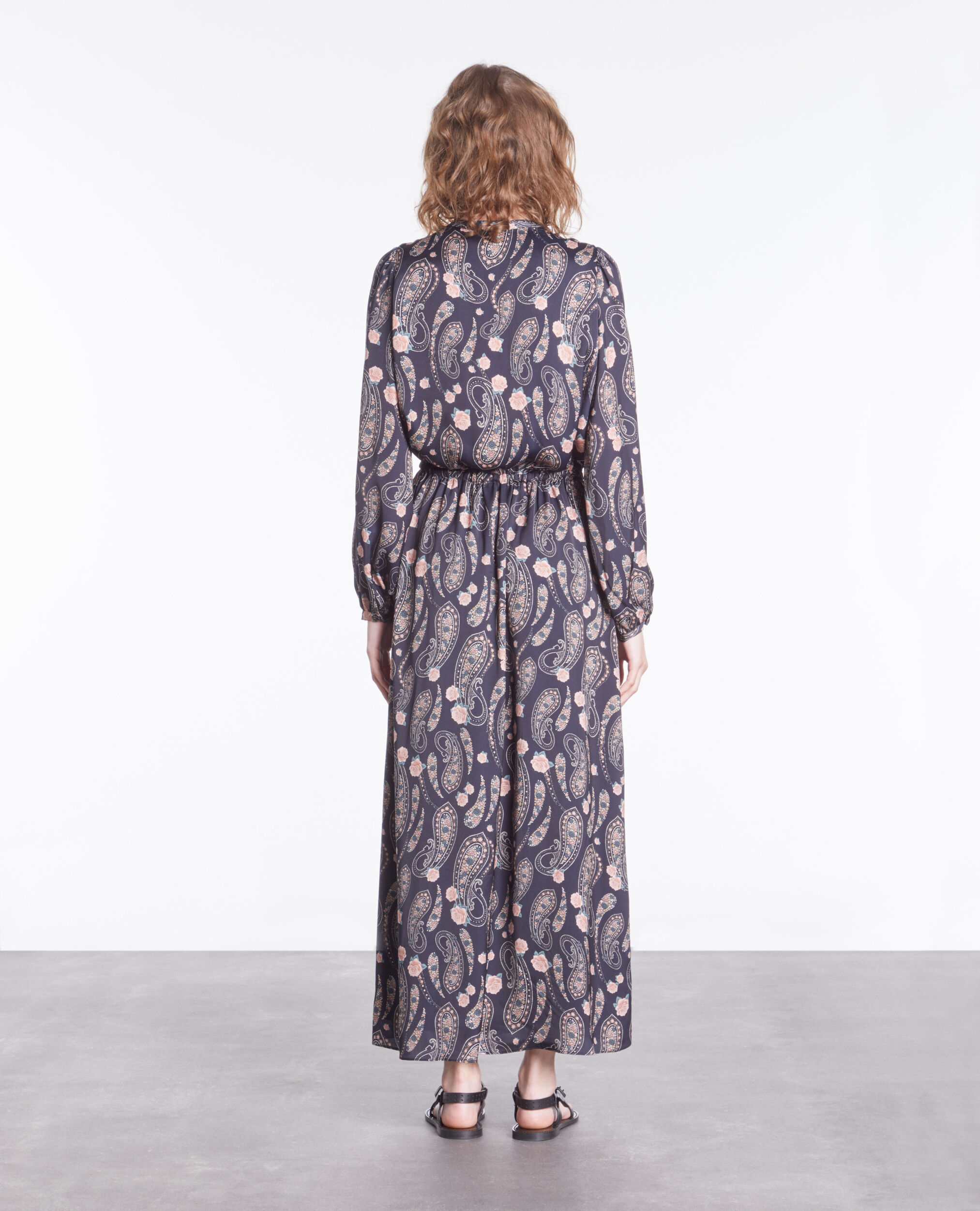 Robe longue imprimée