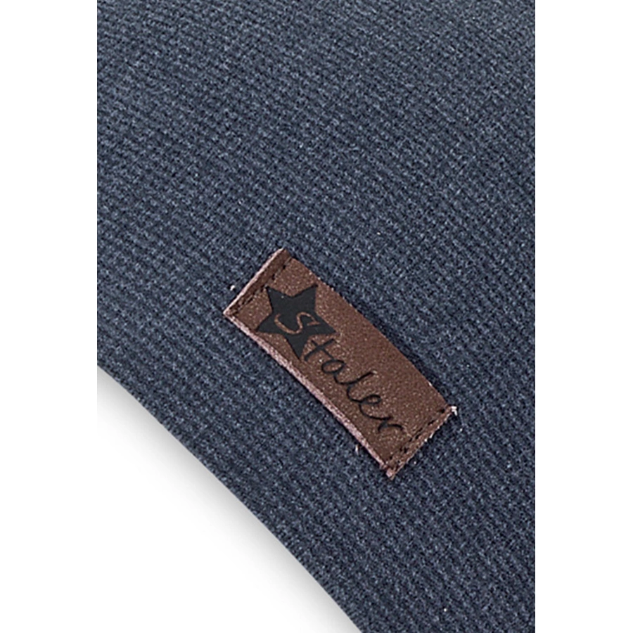Sterntaler Beanie Ringel blau mel.