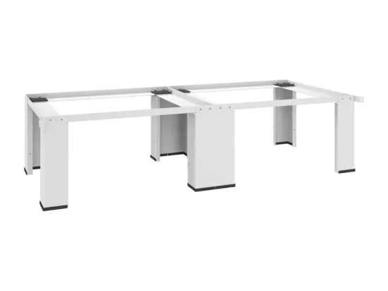 Socle double pour lave-linge et sèche-linge Blanc