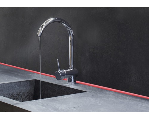 Silco-flex aluminium grijs afdichtingsprofiel, lengte: 4200 mm