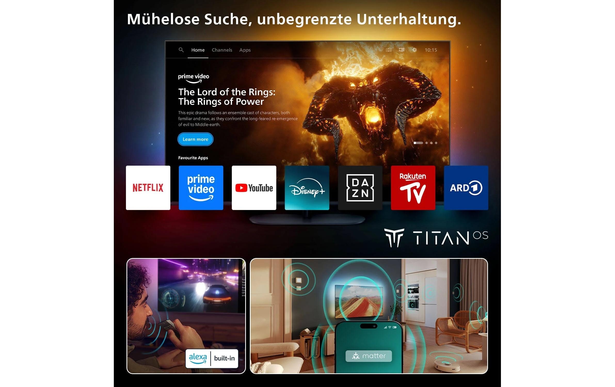 Philips QLED-Fernseher »43PUS9000/12 The One 43« 108 cm/43 ″