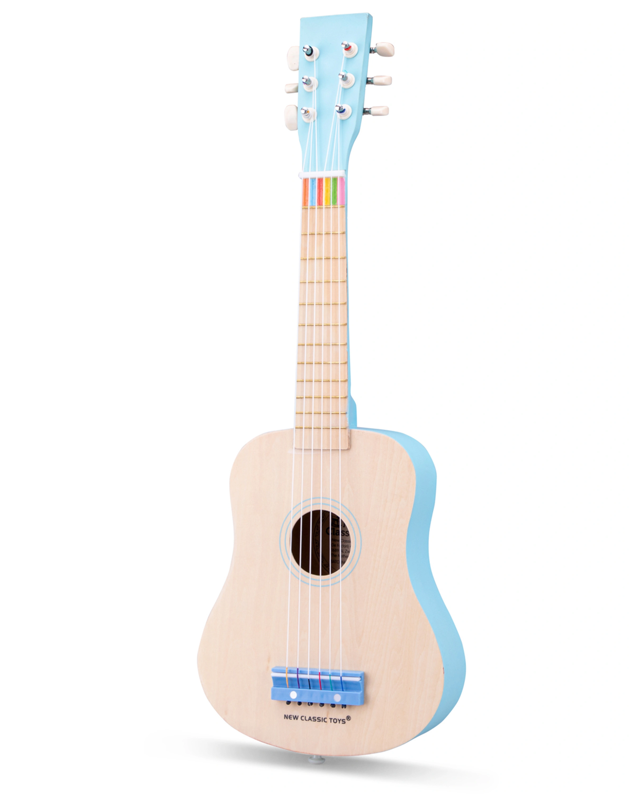 Gitarre in natur/blau