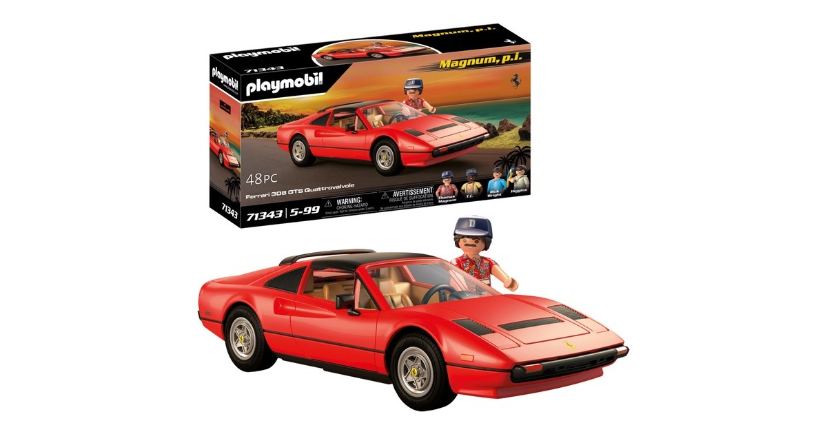 PLAYMOBILFamouse cars - Magnum, p.i. Ferrari 308 GTS Quattrovalvole Constructiespeelgoed  (71343)