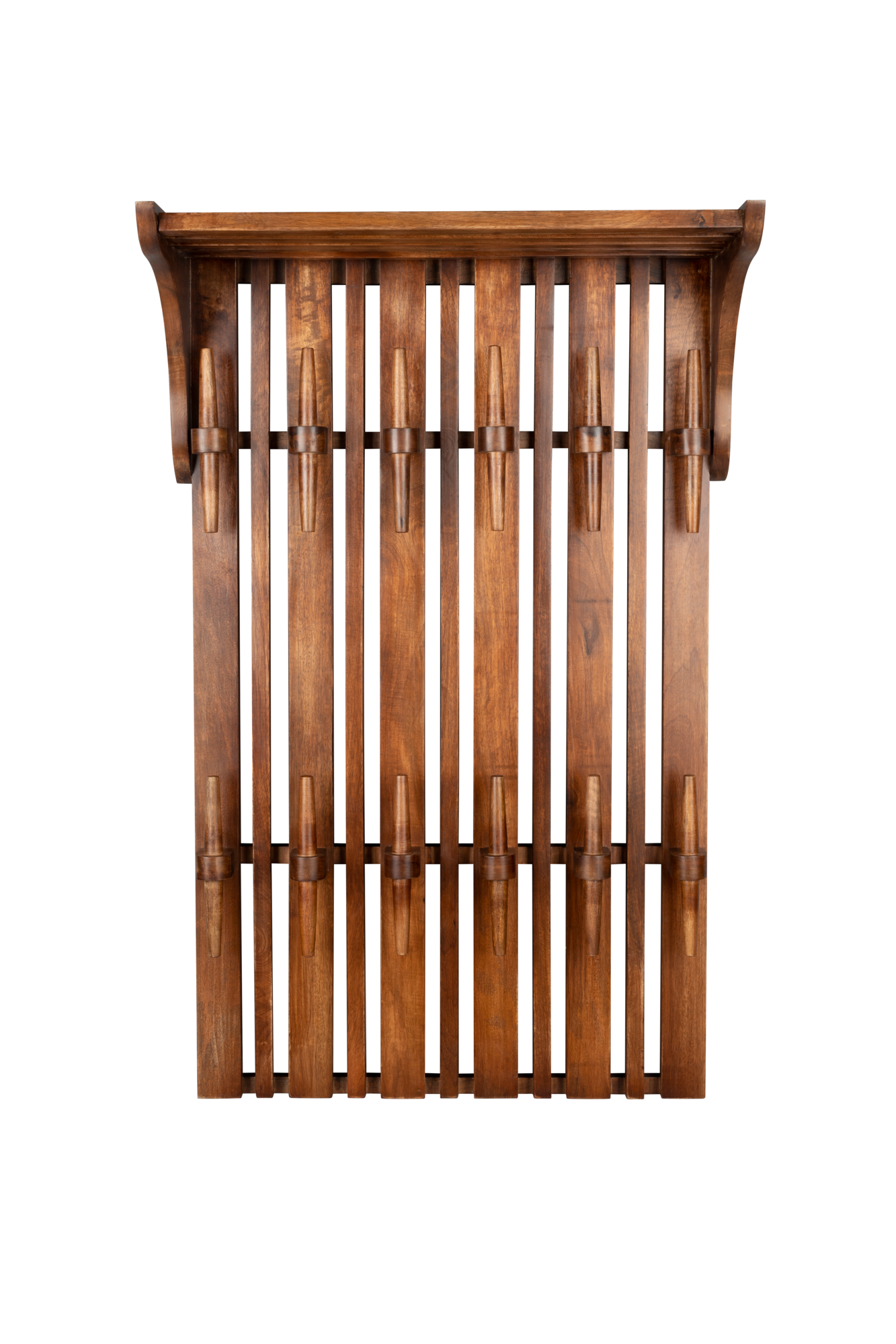 WALL COAT RACK SHELF JAKUB WALNUT