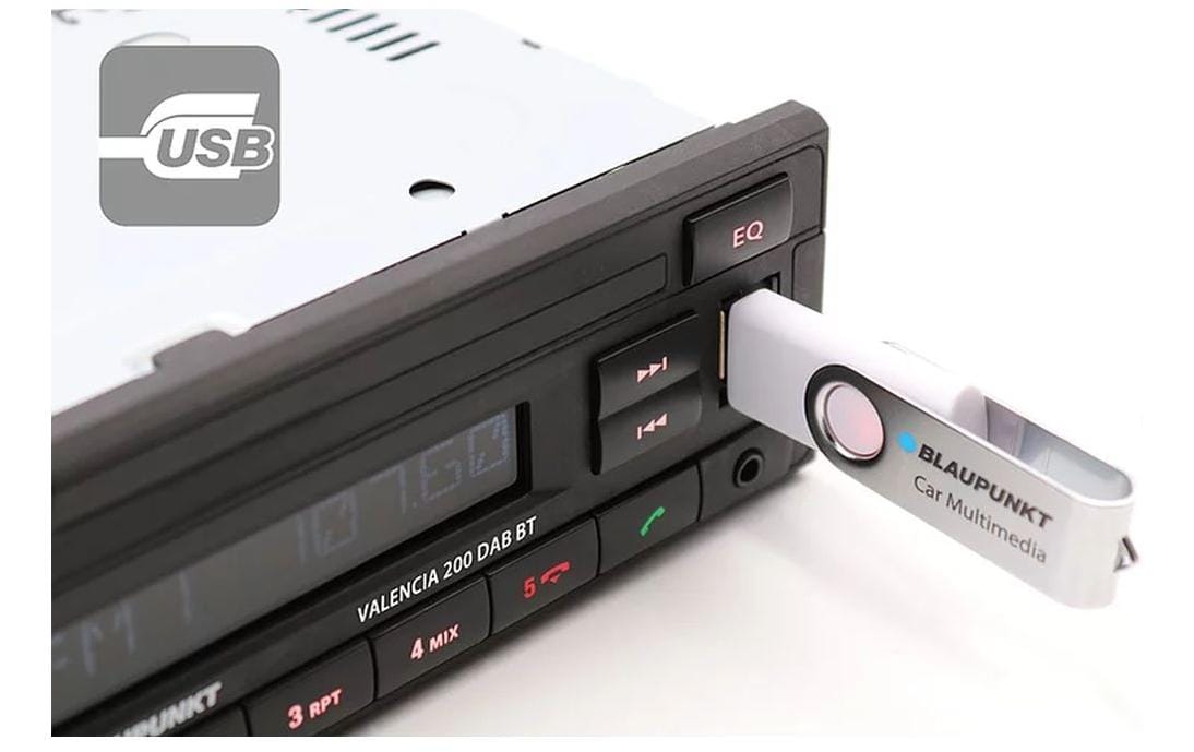 Autoradio Valencia 200 DAB-BT 1 DINAutoradio mit Digitalradio DAB+