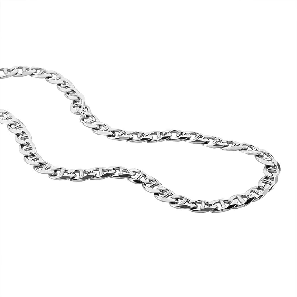 Chaîne Piato Marine Argent Blanc