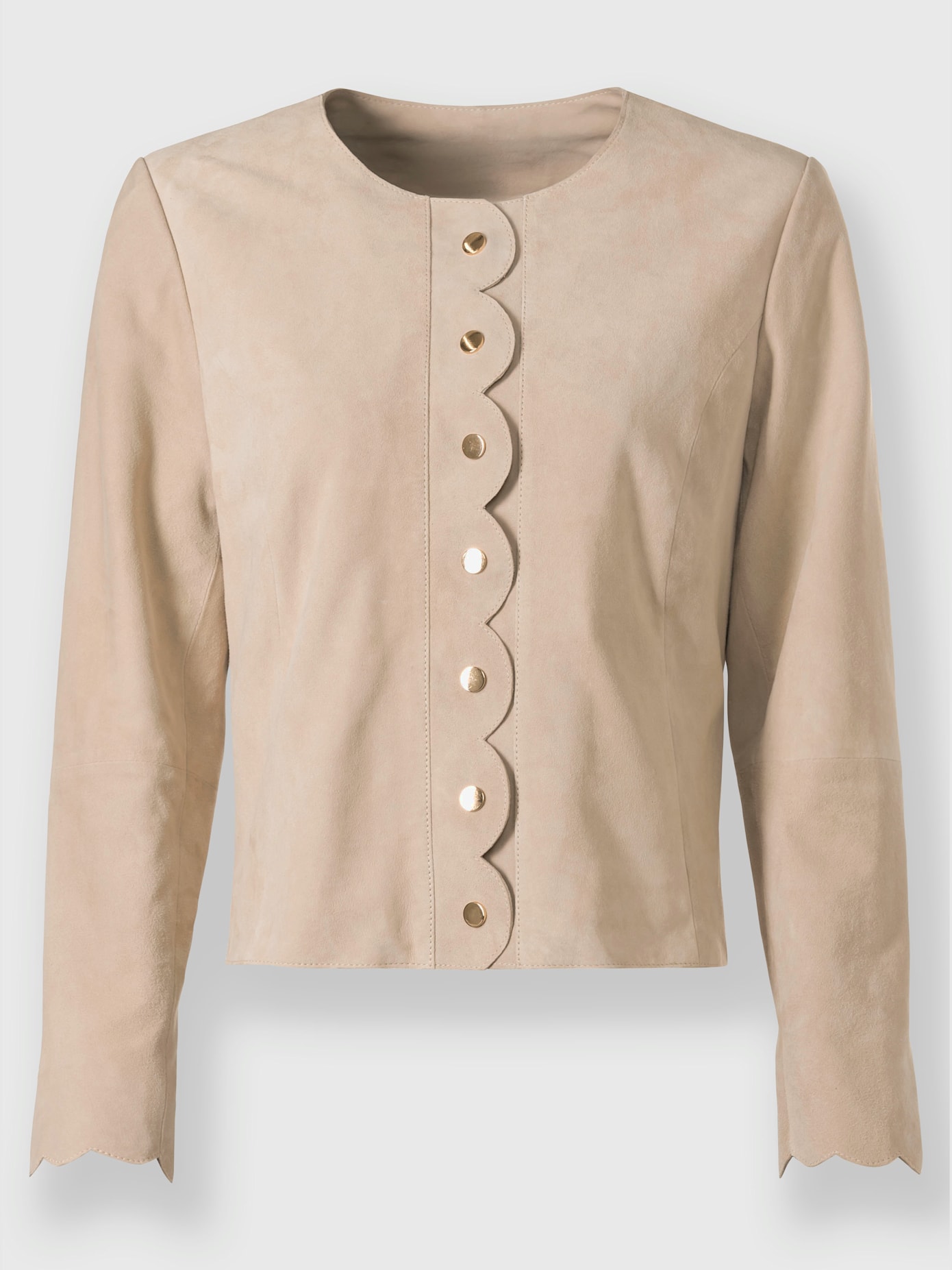Veste en cuir cuir velours de chèvre