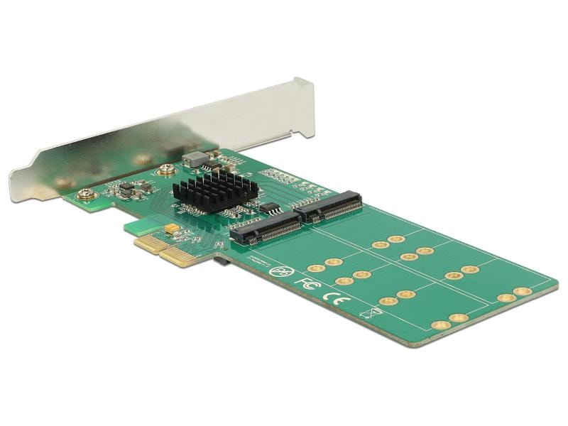 Delock Host Bus Adapter 4 Port SATA Controller PCI-ex4 - M. PCI Express Karte mit vier M.2 Slots