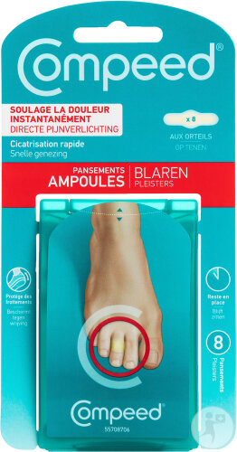 Compeed Ampoules Aux Orteils Pansement Extra Petit 8 Pièces