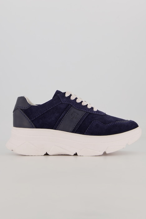 Leder-Sneaker, Chunky-Sohle, Wechselfußbett, Weite H