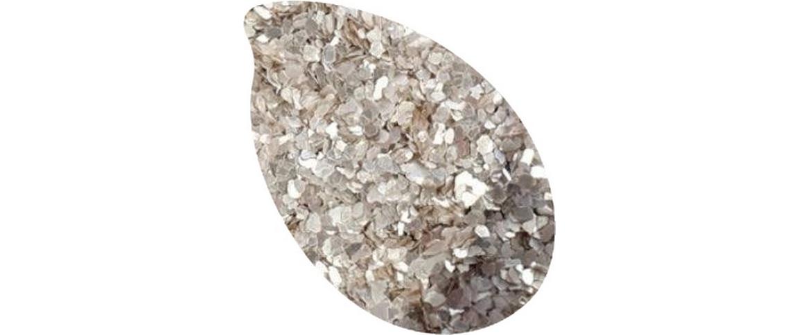 Farbpigmente Glitzer Large, SilberExtra grosse Glitzerstücke