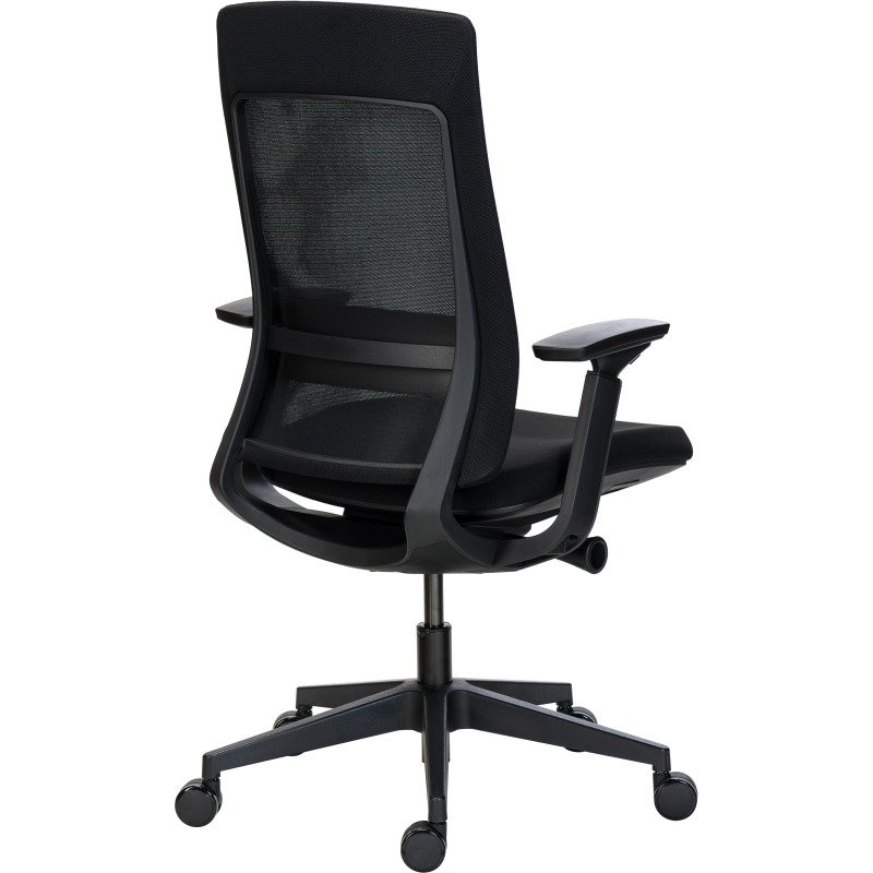 Chaise de bureau MARCUS tissu et maille - accoudoirs, réglage profondeur d'assise et soutien lombaire - Mécanisme Synchrone