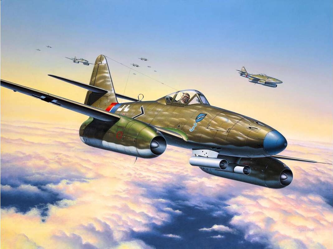 Revell - Me 262 A-1A Modelfly Byggesæt - 1:72 - 04166