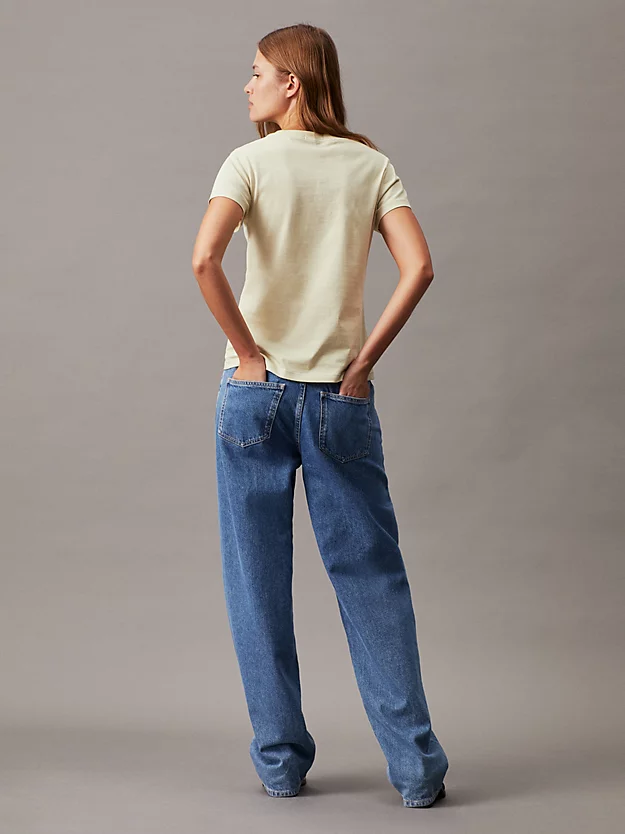 Camiseta slim fit com monograma